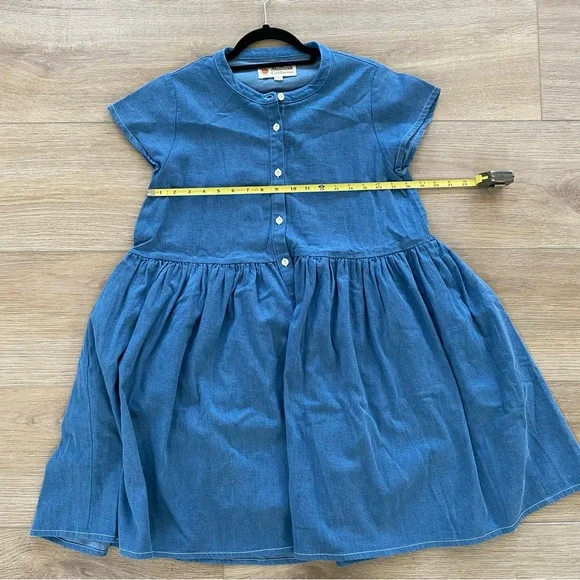 Blue Denim Mini Dress - Picture 6 of 12